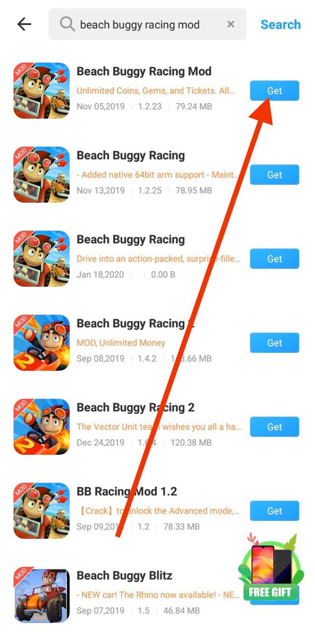 beach buggy racing mod apk unlimited money and gems