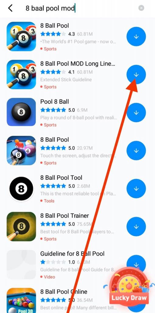 Download 8 ball pool MOD APK 